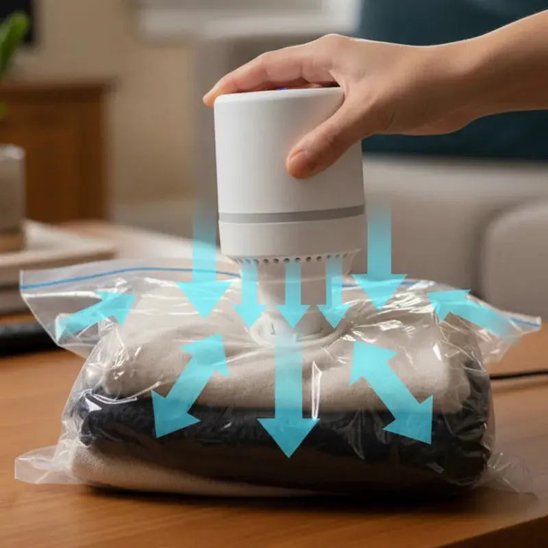 Vacuum Compression Bag Pump Vacuum Electric Air Pump Sealer Machine Travel Vacuum Bag Electric Pump for Clothes Food Organizer Ai-TechWorld 