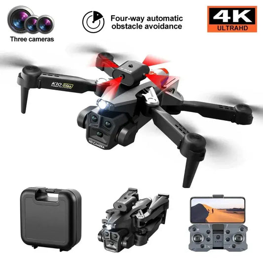 Foldable Camera Drone for Beginners & Adult - Four Direction Obstacle Avoidance, 360° Flips, One-Key Take Off/ Landing, 3D Flips Ai-TechWorld 