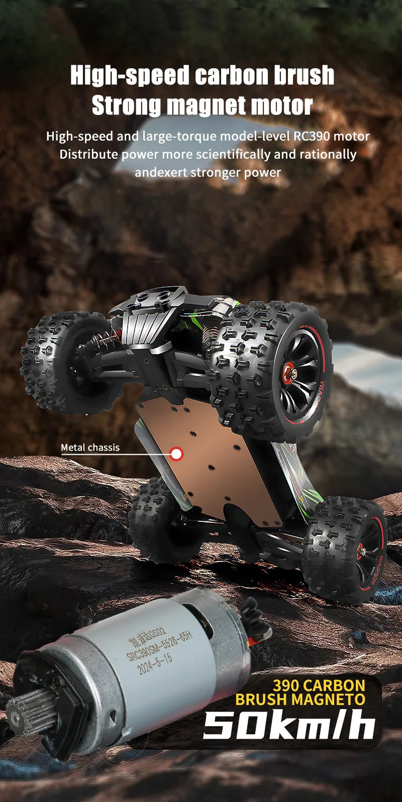 9522PRO 85KM/H High-speed RC Car Brushless Four-wheel Drive Off-road Drift 1:16 Professional Racing Car 9522 50KM/H Boy's Toy Ai-TechWorld 