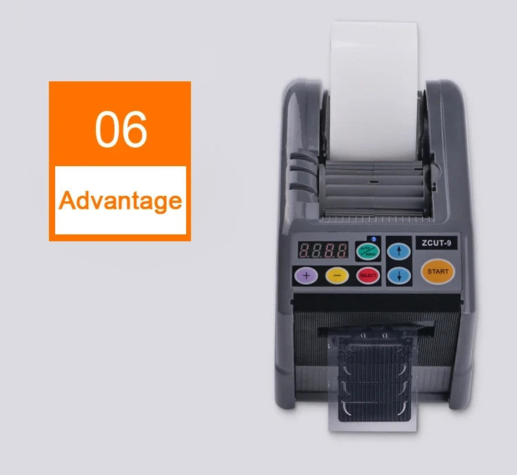 ZCUT-9 Automatic Adhesive Tape Machine Auto 6-60mm Tape Cutter Packaging Cutting Machine Electric 110V 220V Tools for Factory Ai-TechWorld 