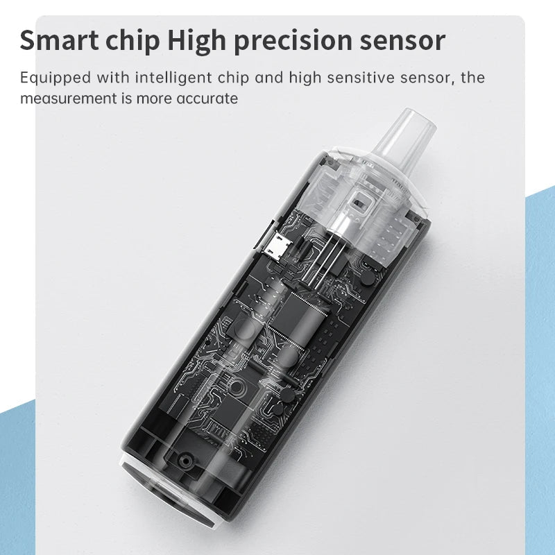 ZW Breathalyzer Rechargeable | Professional-Grade Accuracy | Portable Breath Alcohol Tester for Personal & Professional Use Pro Ai-TechWorld 