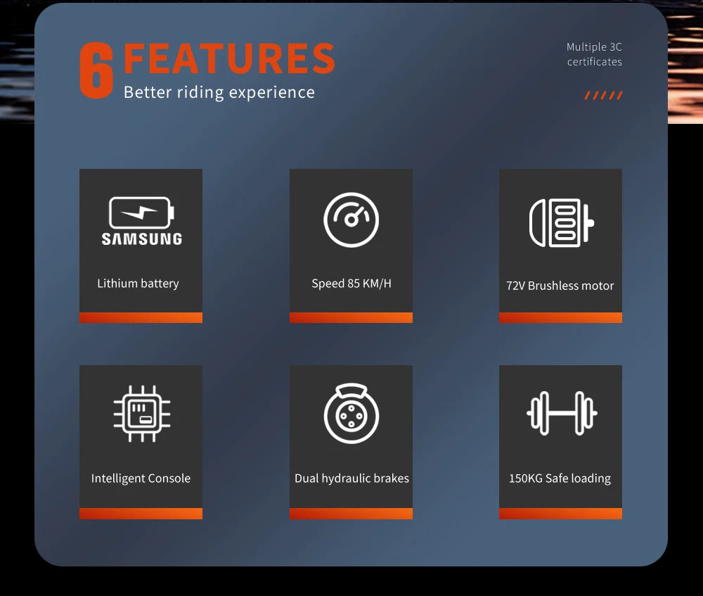 EKXBIKE GTS Electric Motorcycle for Adults 8000W Peak Electric Dirt Bike for Adults with 72V 30AH Battery Ai-TechWorld 