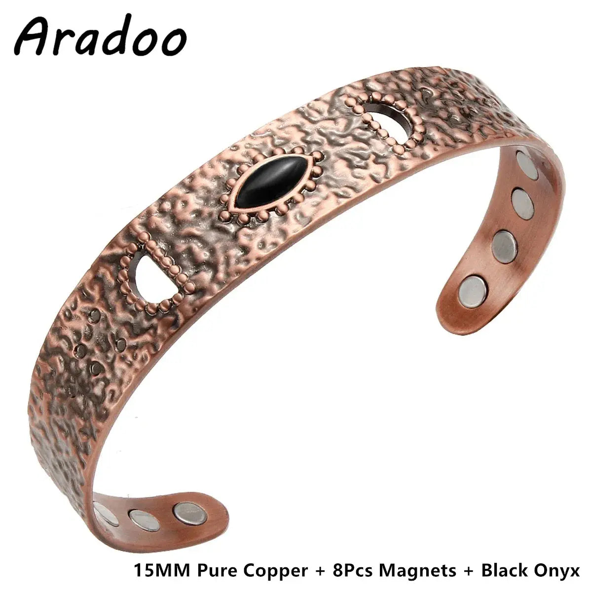 ARADOO Pure Copper Bracelets for Women 3500 Gauss Magnetic Therapy Braided Cuff Bangle Jewelry Gift Ai-TechWorld 