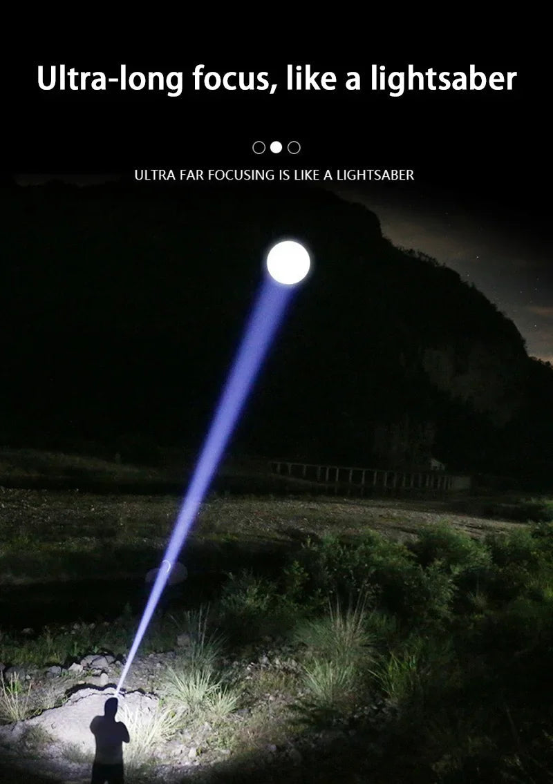 Xiaomi 1000000LM Super Bright LED Flashlight Rechargeable USB-C Digital Display IPX8 Waterproof Long Lasting Camping Emergency Ai-TechWorld 