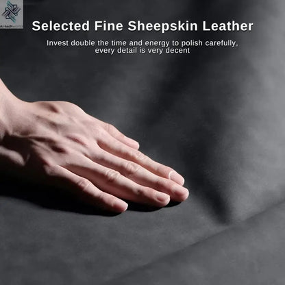 Sheepskin Leather Case For Samsung Galaxy Z Fold7 Fold6 Fold5 Fold4 Fold3 5G TPU Soft Frame Protect Shell Sumsung Fold 7 6 5 4 3 Ai-TechWorld 