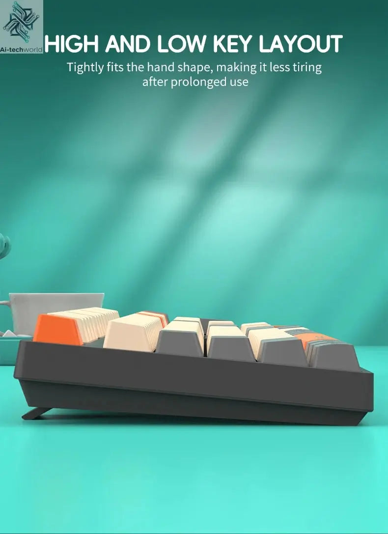 Shipadoo Wireless Keyboard and Mouse Combo Set Gaming Wireless Laptop Desktop Computer Office Accessories Free Wireless Mouse Ai-TechWorld 