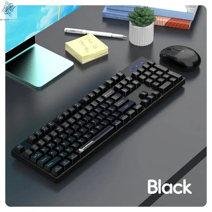Shipadoo Wireless Keyboard and Mouse Combo Set Gaming Wireless Laptop Desktop Computer Office Accessories Free Wireless Mouse Ai-TechWorld 