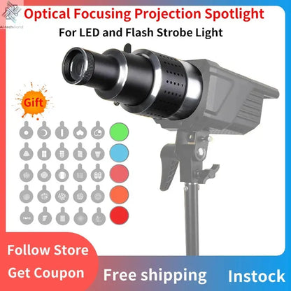 Shiyan Optical Focusing Projection Photography Spotlight For Aputure Godox Jinbei Bowens Mount LED Light Flash Strobe Light Ai-TechWorld 
