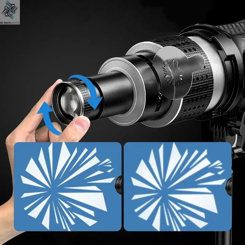Shiyan Optical Focusing Projection Photography Spotlight For Aputure Godox Jinbei Bowens Mount LED Light Flash Strobe Light Ai-TechWorld 