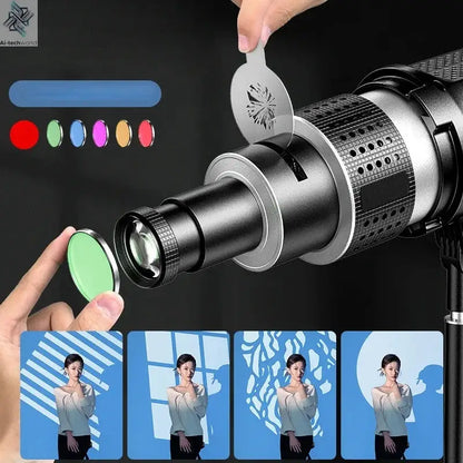 Shiyan Optical Focusing Projection Photography Spotlight For Aputure Godox Jinbei Bowens Mount LED Light Flash Strobe Light Ai-TechWorld 