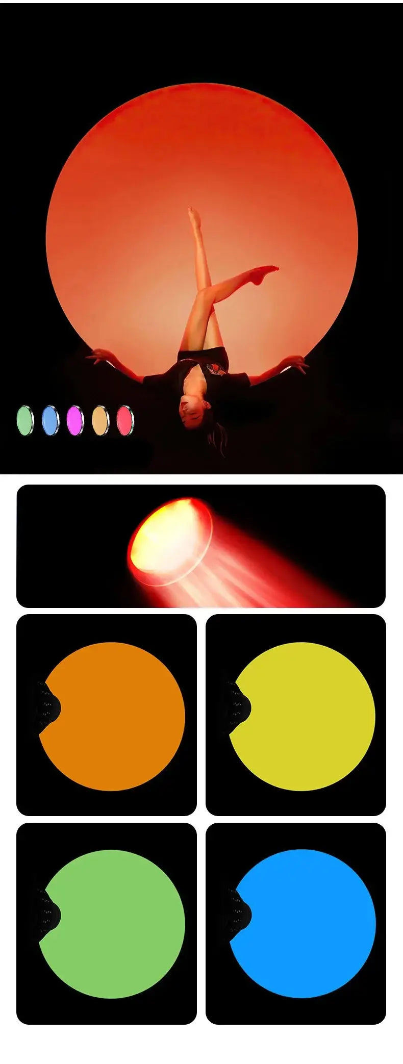 Shiyan Optical Focusing Projection Photography Spotlight For Aputure Godox Jinbei Bowens Mount LED Light Flash Strobe Light Ai-TechWorld 