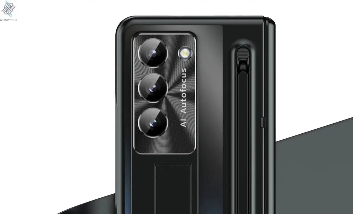 Shockproof Hinge Protection Case For Samsung Galaxy Z Fold 7 6 5 4 5G With Touch Pen Stand Tempered Glass Protective Film Cover Ai-TechWorld 