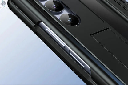 Shockproof Hinge Protection Case For Samsung Galaxy Z Fold 7 6 5 4 5G With Touch Pen Stand Tempered Glass Protective Film Cover Ai-TechWorld 