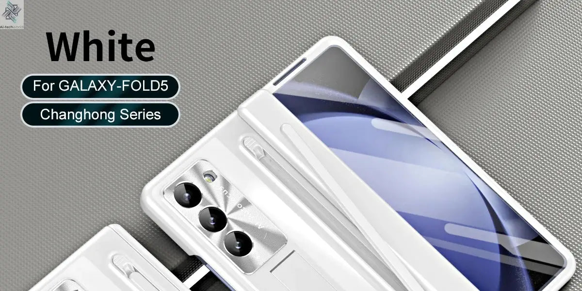 Shockproof Hinge Protection Case For Samsung Galaxy Z Fold 7 6 5 4 5G With Touch Pen Stand Tempered Glass Protective Film Cover Ai-TechWorld 