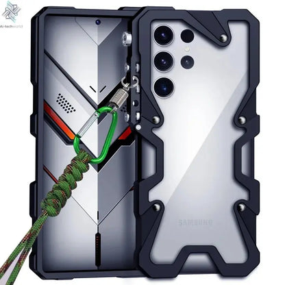 Shockproof Metal Bumper Case For Samsung Galaxy S25 Ultra S25 Plus S20 S21 FE Note20 s23 S22 Ultra S24 Ultra Case Aluminum Cover Ai-TechWorld 