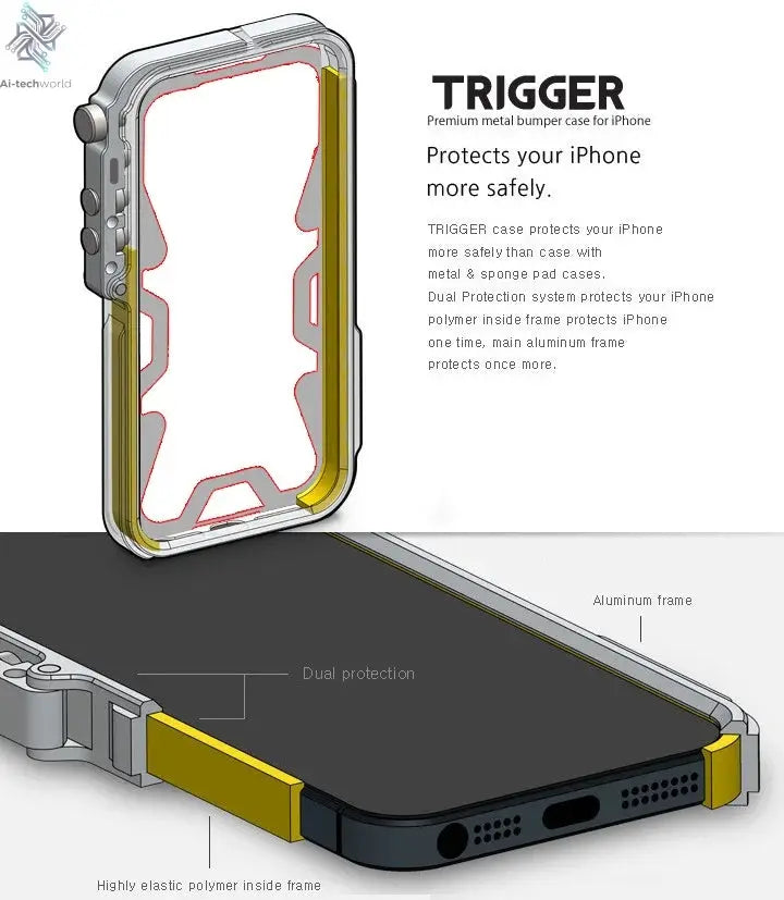 Shockproof Metal Bumper Case For Samsung Galaxy S25 Ultra S25 Plus S20 S21 FE Note20 s23 S22 Ultra S24 Ultra Case Aluminum Cover Ai-TechWorld 