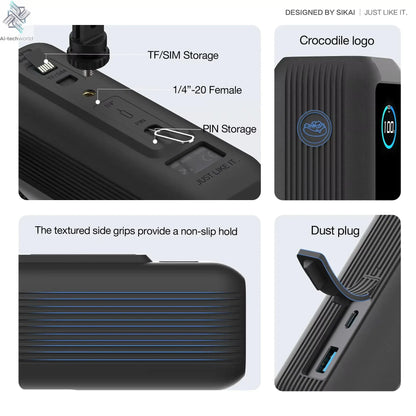 Sikai Eco-Friendly Silicone Portable Charger Case for Anker zolo 2in1 165W PowerBank Shockproof Cover Compatible with Anker zolo Ai-TechWorld 