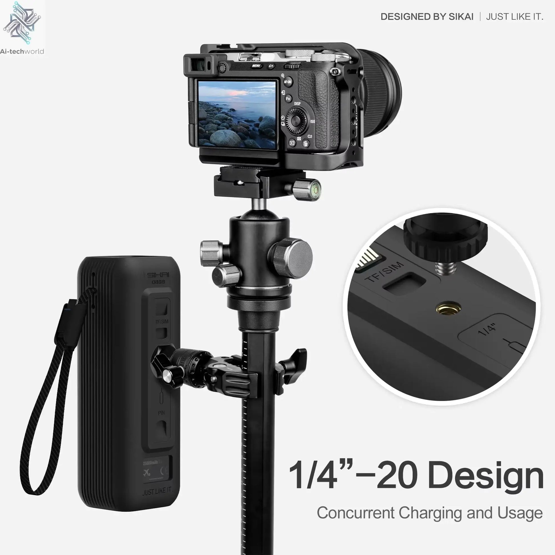 Sikai Eco-Friendly Silicone Portable Charger Case for Anker zolo 2in1 165W PowerBank Shockproof Cover Compatible with Anker zolo Ai-TechWorld 