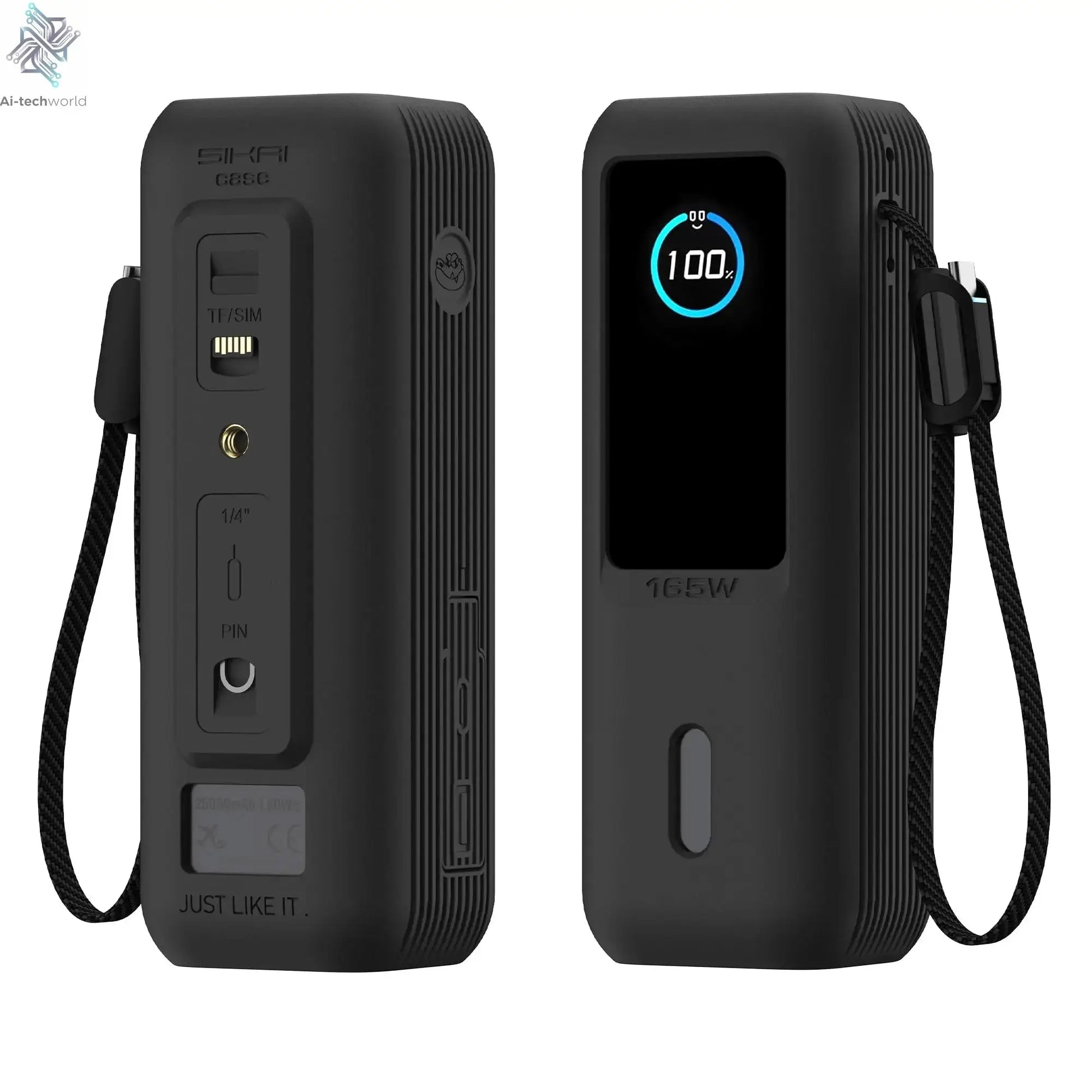 Sikai Eco-Friendly Silicone Portable Charger Case for Anker zolo 2in1 165W PowerBank Shockproof Cover Compatible with Anker zolo Ai-TechWorld 