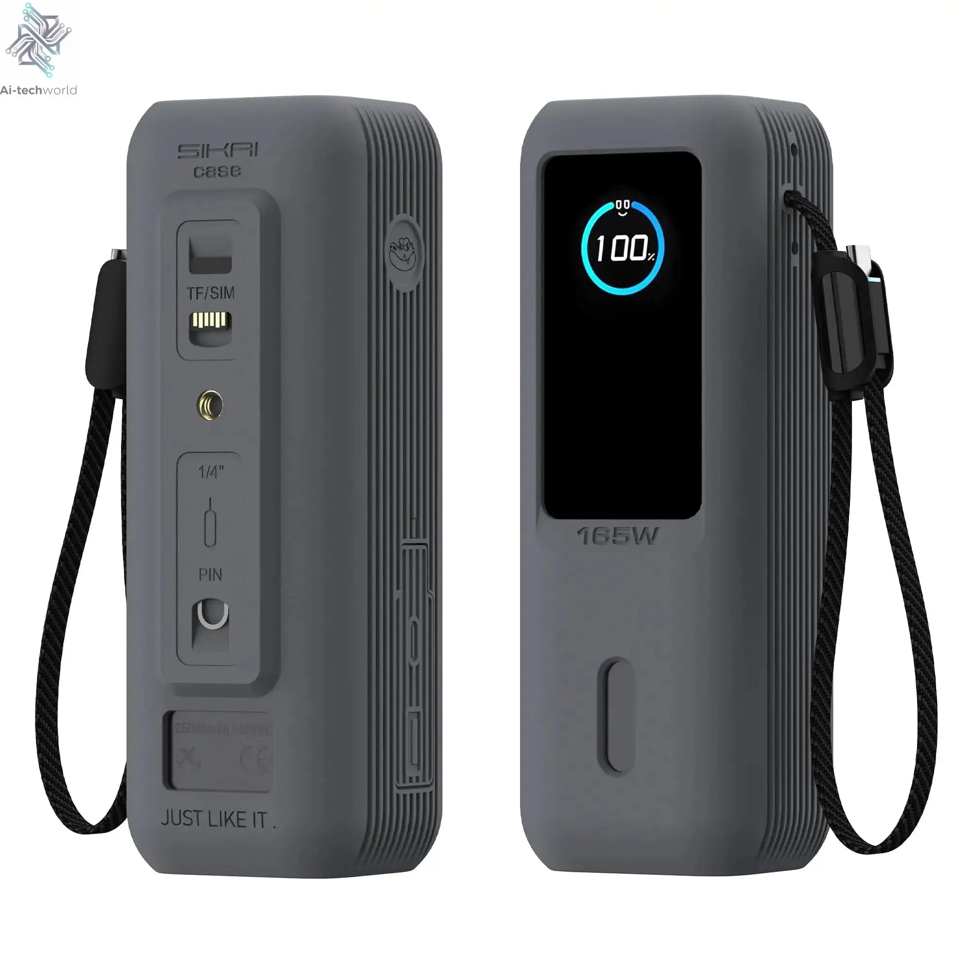 Sikai Eco-Friendly Silicone Portable Charger Case for Anker zolo 2in1 165W PowerBank Shockproof Cover Compatible with Anker zolo Ai-TechWorld 