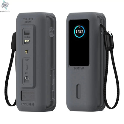 Sikai Eco-Friendly Silicone Portable Charger Case for Anker zolo 2in1 165W PowerBank Shockproof Cover Compatible with Anker zolo Ai-TechWorld 