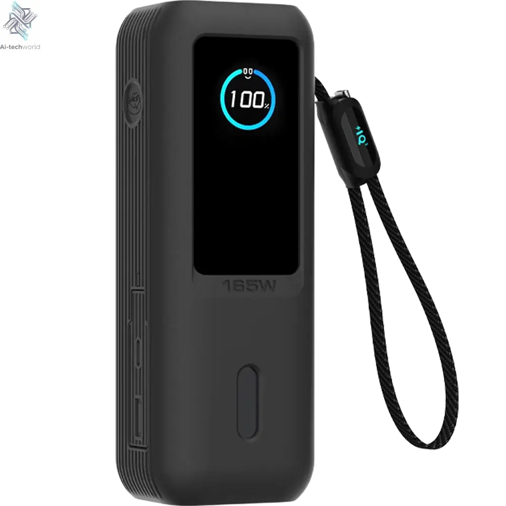 Silicone Case for Anker Zolo 25000mAh 165W Power Bank Portable Charger Protective Case Travel Carrying Case TF/SIM storage Bag Ai-TechWorld 