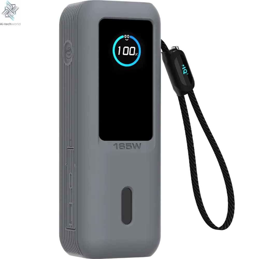 Silicone Case for Anker Zolo 25000mAh 165W Power Bank Portable Charger Protective Case Travel Carrying Case TF/SIM storage Bag Ai-TechWorld 
