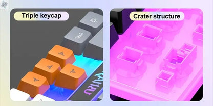 Single keyboard and keyboard mouse RAIKU T26 Three tone Luminous Keyboard Mouse Wired Mechanical Touch Gaming Mouse Keyboard Set Ai-TechWorld 