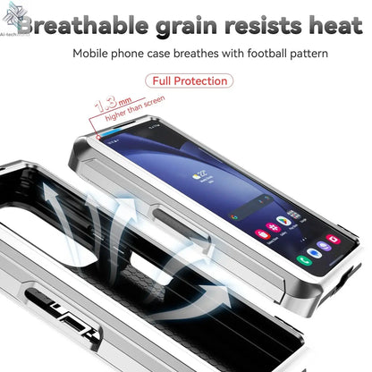 Slide Camera Lens Armor Phone Case for Samsung Galaxy Z Fold 6 5 4 7 Magnetic Ring Stand Holder Shockproof Protection Back Cover Ai-TechWorld 