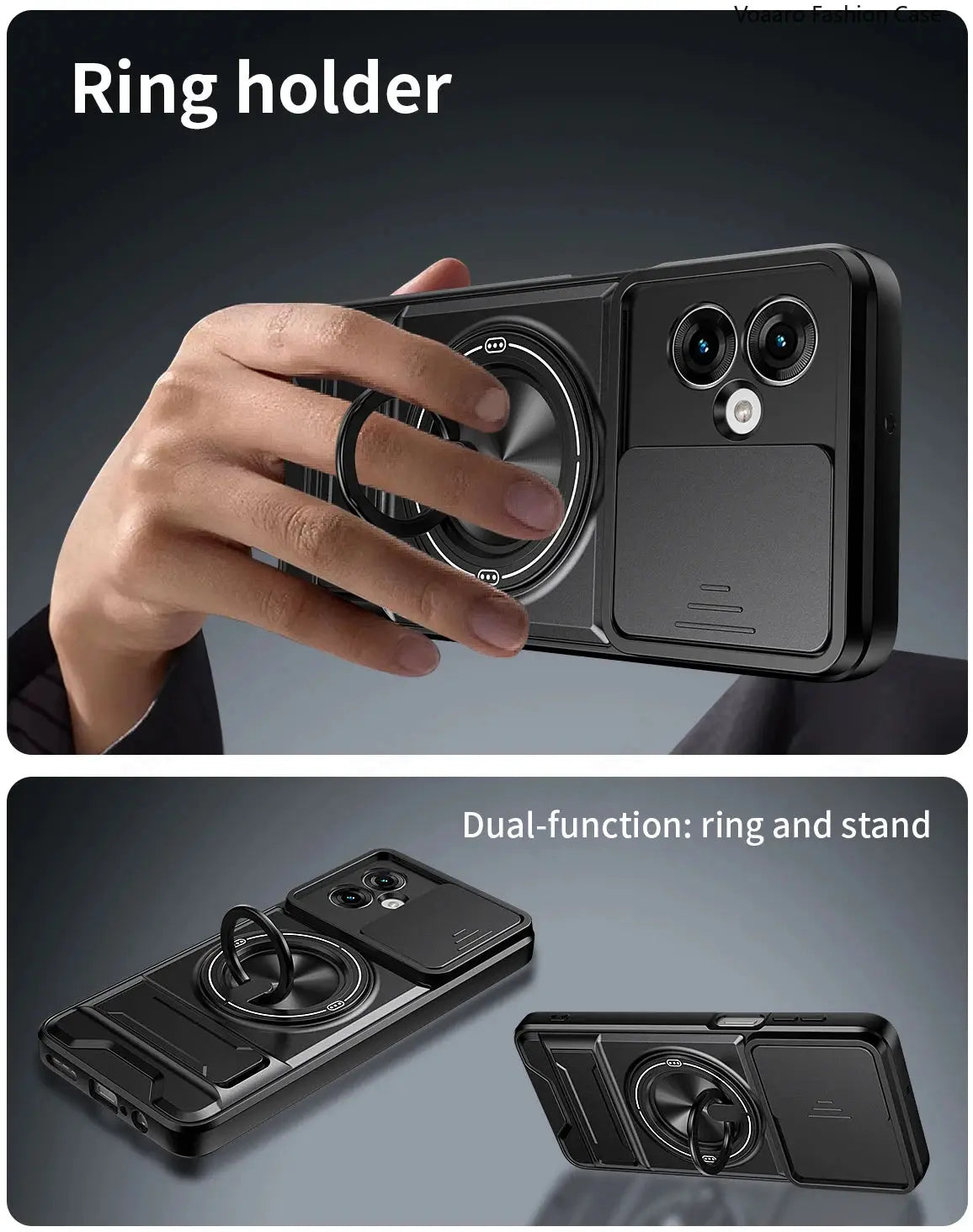 Slide Lens Funda for Motorola Moto G55 Case Magnetic Ring Cover for Motorola G64 G54 Power 5G Case Foldable Kickstand Armor Capa Ai-TechWorld 