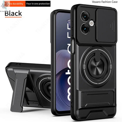 Slide Lens Funda for Motorola Moto G55 Case Magnetic Ring Cover for Motorola G64 G54 Power 5G Case Foldable Kickstand Armor Capa Ai-TechWorld 
