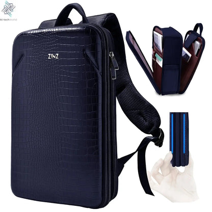 Slim Laptop Backpack 15.6 Inch with Variable Capacity and USB Port, Anti-Theft Water-Resistant Business Travel Backpack Daypack Ai-TechWorld 