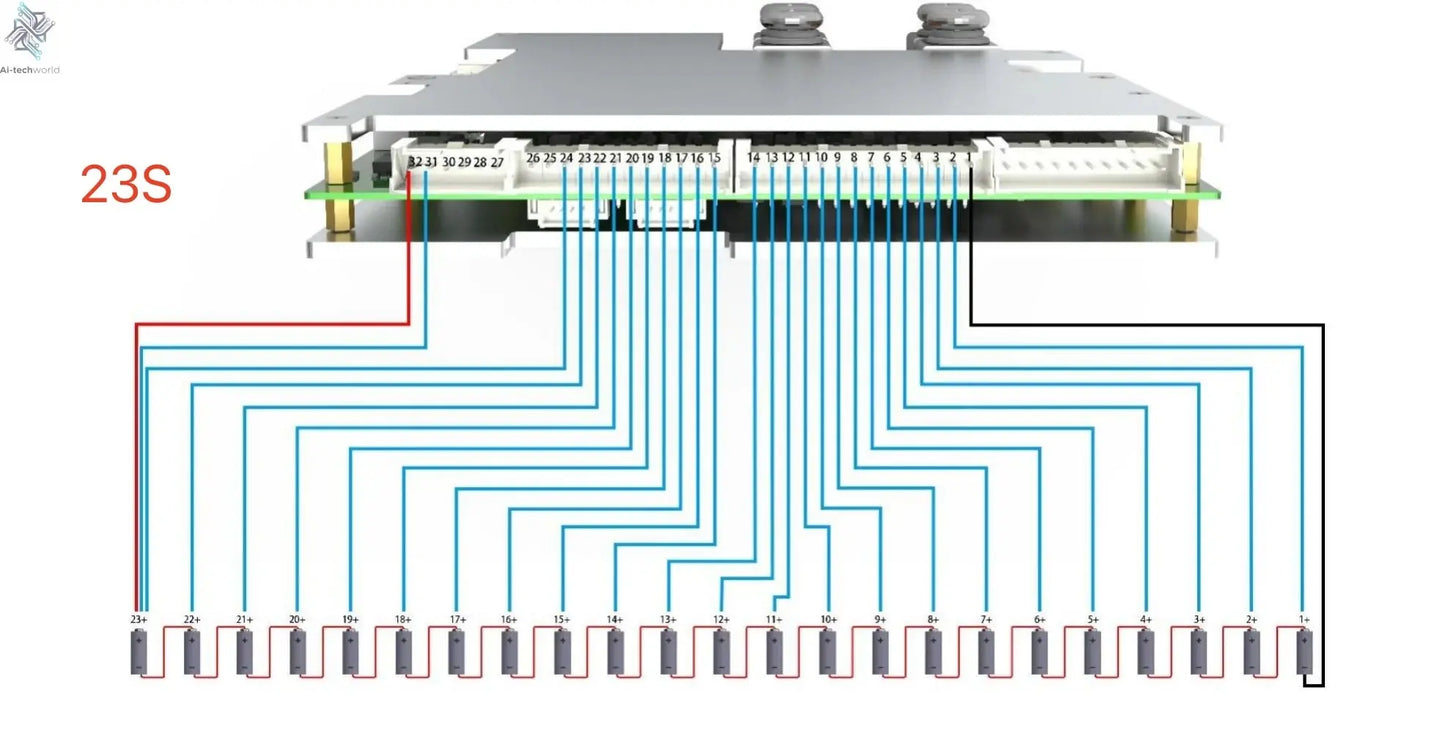 Smart 20S ~ 30S ANT BMS Lifepo4 li-ion LTO Battery Protection Board 220A 400A 170A 420A Bluetooth Phone 24S 26S 28S 84V 96V 126V Ai-TechWorld