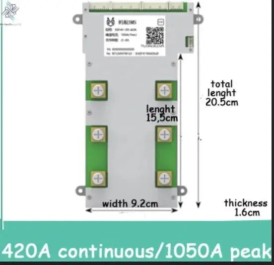 Smart 20S ~ 30S ANT BMS Lifepo4 li-ion LTO Battery Protection Board 220A 400A 170A 420A Bluetooth Phone 24S 26S 28S 84V 96V 126V Ai-TechWorld