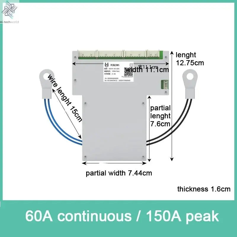 Smart 20S ~ 30S ANT BMS Lifepo4 li-ion LTO Battery Protection Board 220A 400A 170A 420A Bluetooth Phone 24S 26S 28S 84V 96V 126V Ai-TechWorld