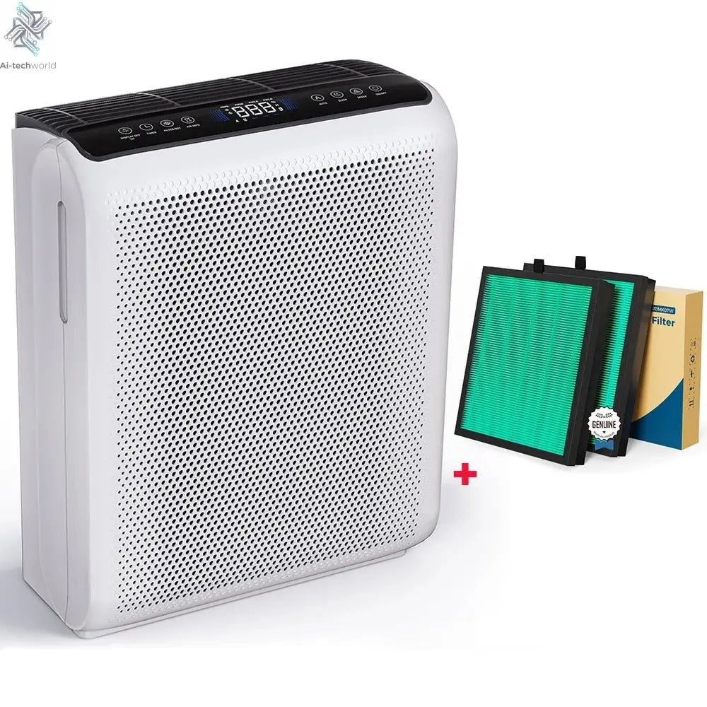 Smart Air Purifier – Touch Control, Auto Mode, Odor & Allergen Removal - Ai - TechWorld