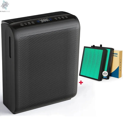 Smart Air Purifier – Touch Control, Auto Mode, Odor & Allergen Removal - Ai - TechWorld