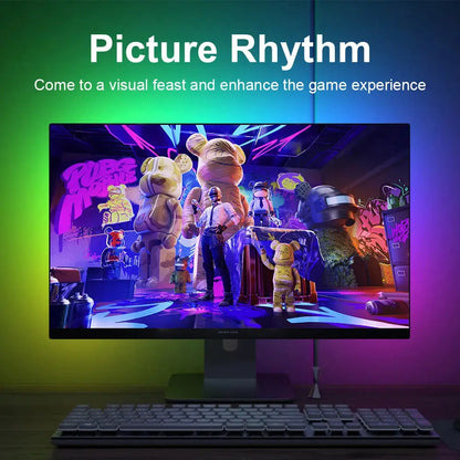 Smart Ambient TV PC Display Sync Computer Monitor Backlight LED Strip Light RGB Color DIY Game Holiday Atmosphere Decor Lamp Ai-TechWorld 