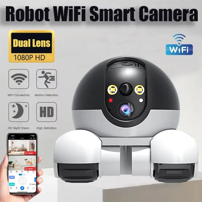 Smart Auto - Tracking Surveillance Robot with Two - Way Audio and Night Vision - Security Camera - Ai - TechWorld