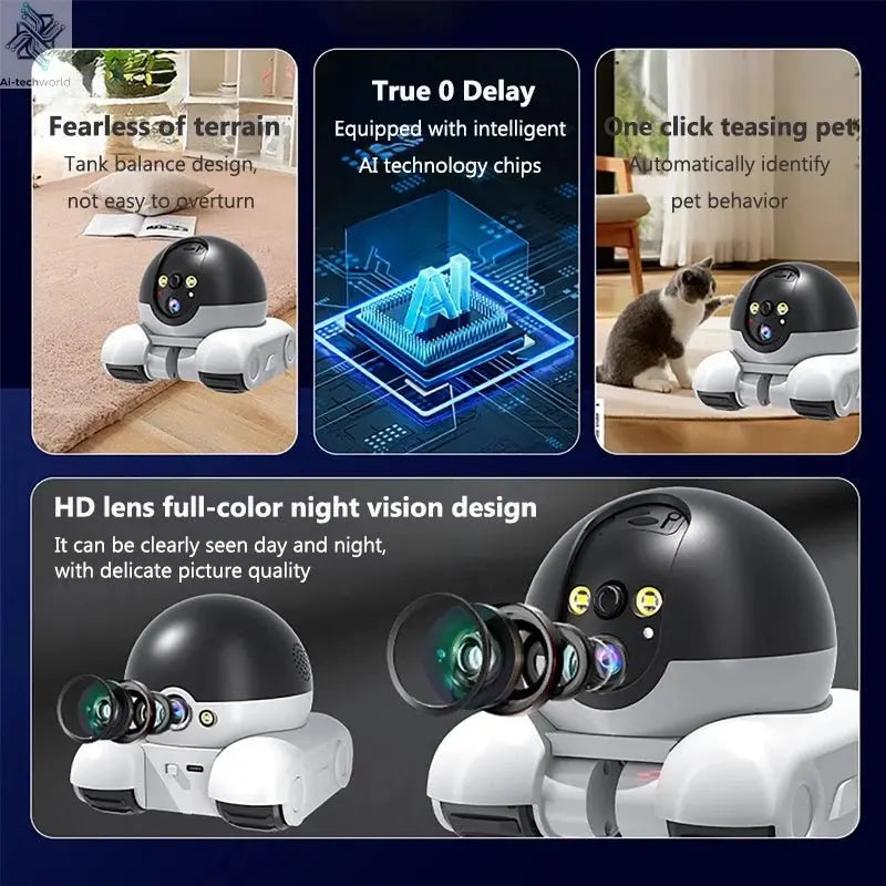 Smart Auto - Tracking Surveillance Robot with Two - Way Audio and Night Vision - Security Camera - Ai - TechWorld
