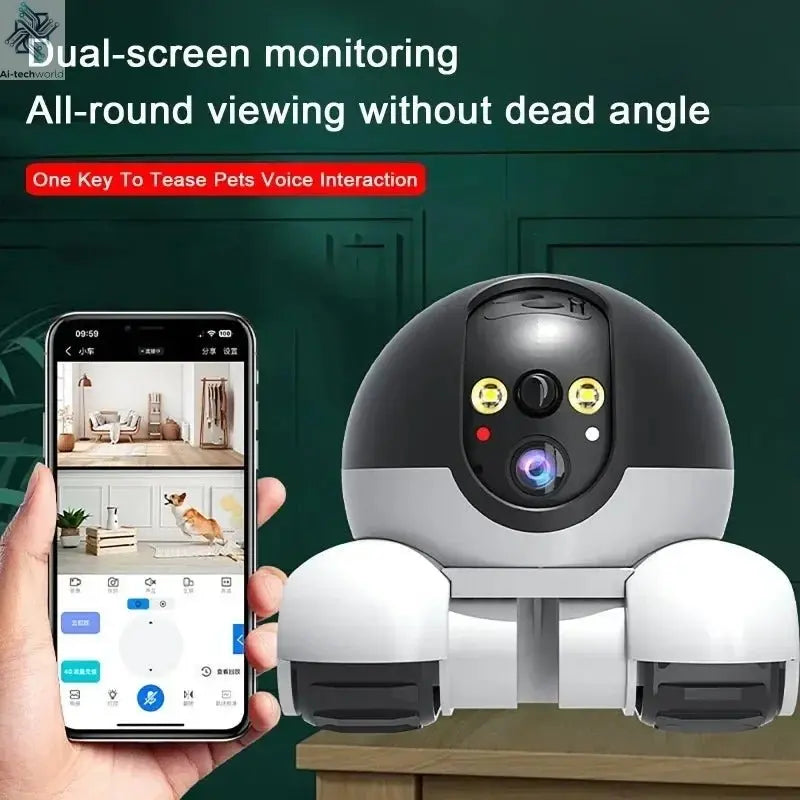 Smart Auto - Tracking Surveillance Robot with Two - Way Audio and Night Vision - Security Camera - Ai - TechWorld