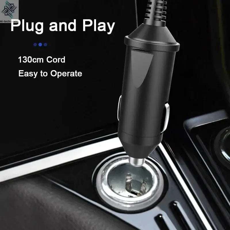 Smart Car Electric Kettle Portable Heating Cup for Coffee Tea Milk 450ML Auto Travelling Thermos Cup BPA-Free LCD Display Ai-TechWorld 