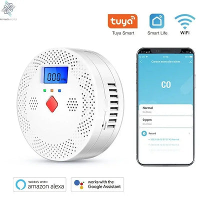 Smart Carbon Monoxide Detector Alarm –Real - Time Monitoring, App Alerts & Alexa Compatible - Ai - TechWorld