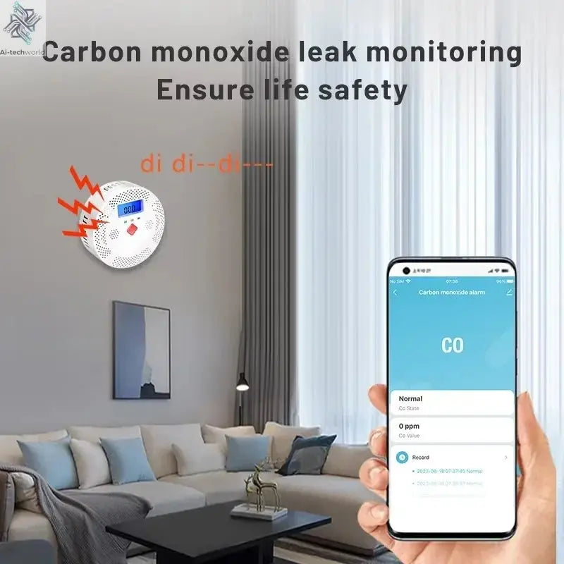 Smart Carbon Monoxide Detector Alarm –Real - Time Monitoring, App Alerts & Alexa Compatible - Ai - TechWorld