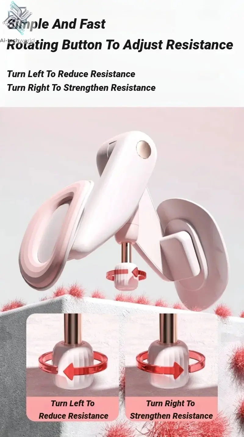 Smart Counting Leg Muscle Trainer Pelvic Floor Exercise Device Home Thin Legs Postpartum Recovery Kegel Clamping Equipment Ai-TechWorld 