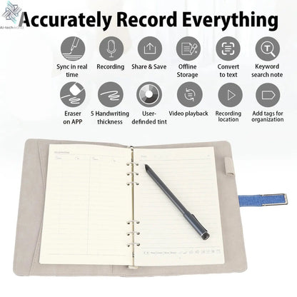 Smart Digital Pen & Notebook Set – Handwriting to Text Conversion, OCR for Notes & Drawing - Ai - TechWorld