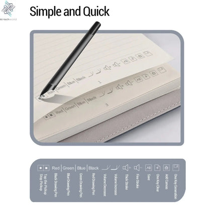Smart Digital Pen & Notebook Set – Handwriting to Text Conversion, OCR for Notes & Drawing - Ai - TechWorld