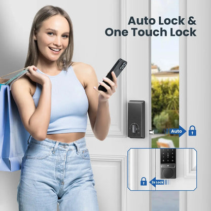 Smart Door Lock – Keyless Entry with Doorbell | App Control - Ai-TechWorld