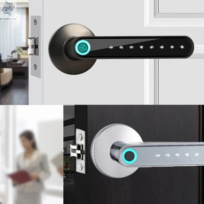 Smart Fingerprint Door Lock – Keyless Entry with Bluetooth, APP - Ai - TechWorld