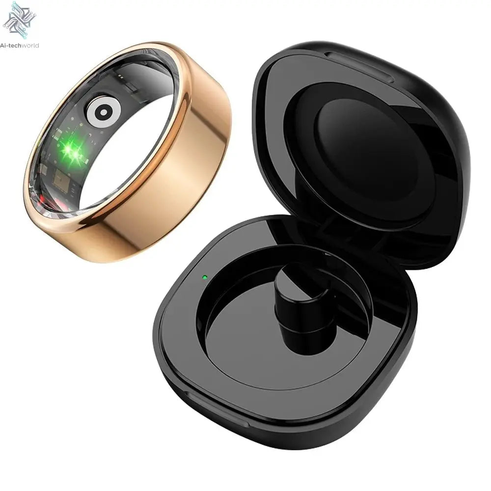Smart Fitness Tracker Ring - Battery Life, 39 Days, Health Monitor, Waterproof - Ai - TechWorld